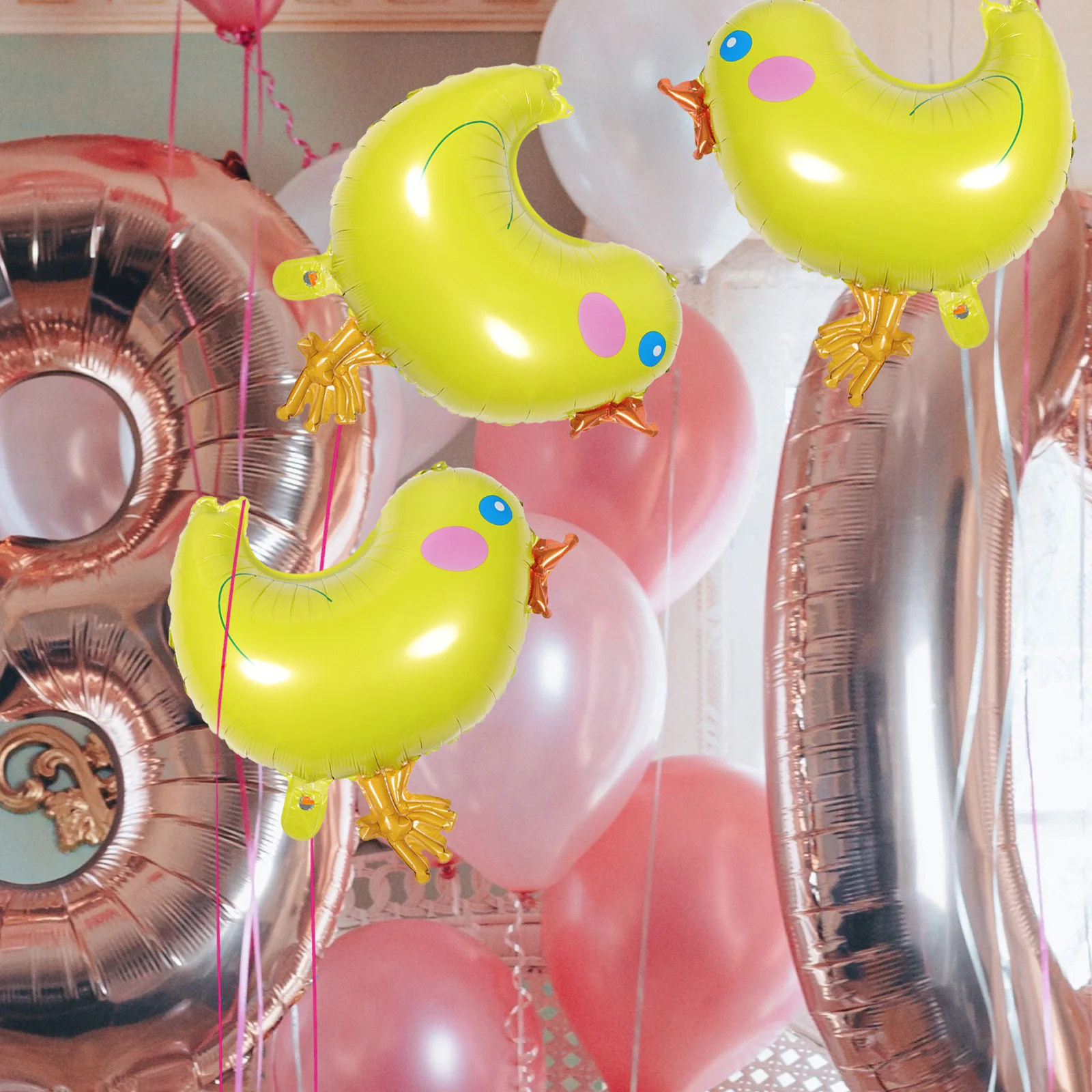

5 Pcs Wall Trim Small Fresh Balloons Wedding Decor Birthday Cartoon Animal Foil