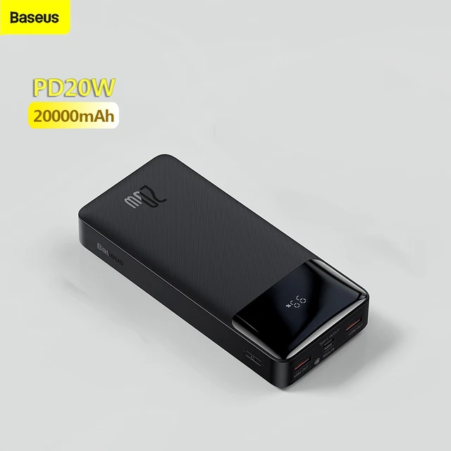 Baseus 65W Power Bank 20000mah External Battery Portable Charger 20000mAh  Powerbank For Xiaomi iPhone 12 13 14 15 pro max - AliExpress