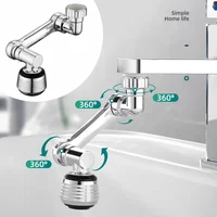 1080° Universal Rotation Faucet Dual Mode Sprayer Head Washbasin Kitchen Robot Arm Extension Faucets Aerator Bathroom Accessory 1