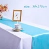 1pc Multicolor Satin Table Runner Autumn Table Runner For Dining Table Christmas Wedding Decoration Red chemble mariage 30*275cm 5