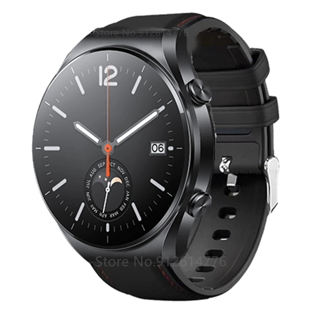 Dual-Material 22mm Silicone and Leather Watchband – Elegant Wrist Strap Bracelet
