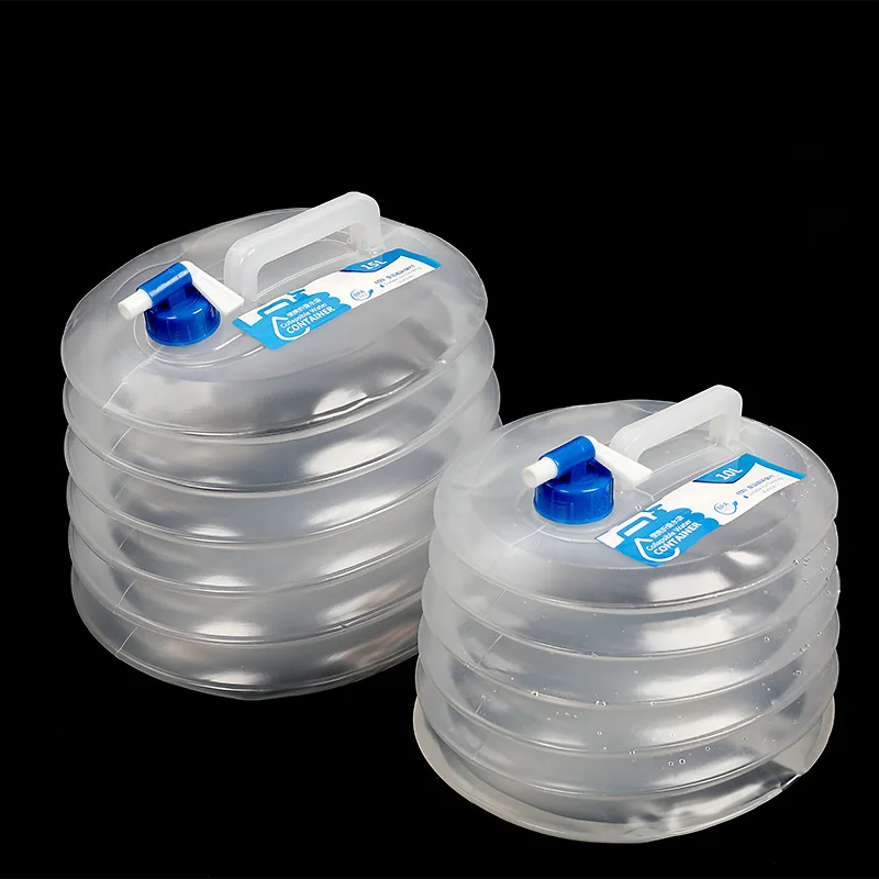 

Outdoor Portable Folding Water Storage Bucket 10L 15L Folding Bucket Water Bag Travel Picnic Water Container Food Grade PE