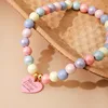 Heart Pendant Pet Pearl Collar Colorful Beads Dog Necklace Cat Collar Puppy Accessories Dog Chain Chihuahua Pet Wedding Jewelry 4