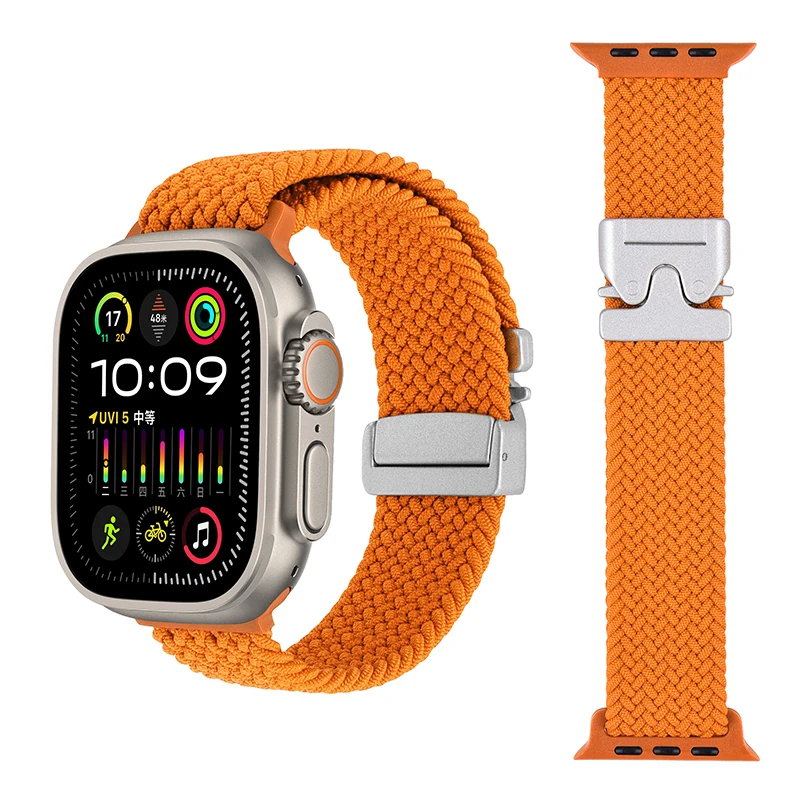 Nylon Braided Strap with Parachute Metal Buckle