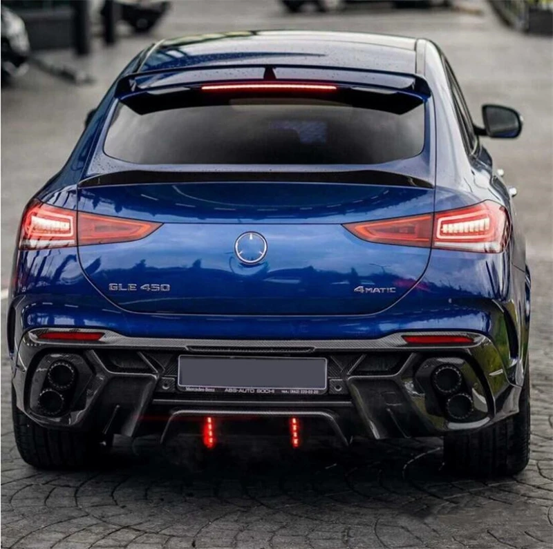 Real Carbon Fiber Spoiler For Mercedes Benz GLE Coupe W167 GLE350 450 53 63S 2020-2023 High Quality REAR WING TRUNK LIP SPOILERS - - Racext 45
