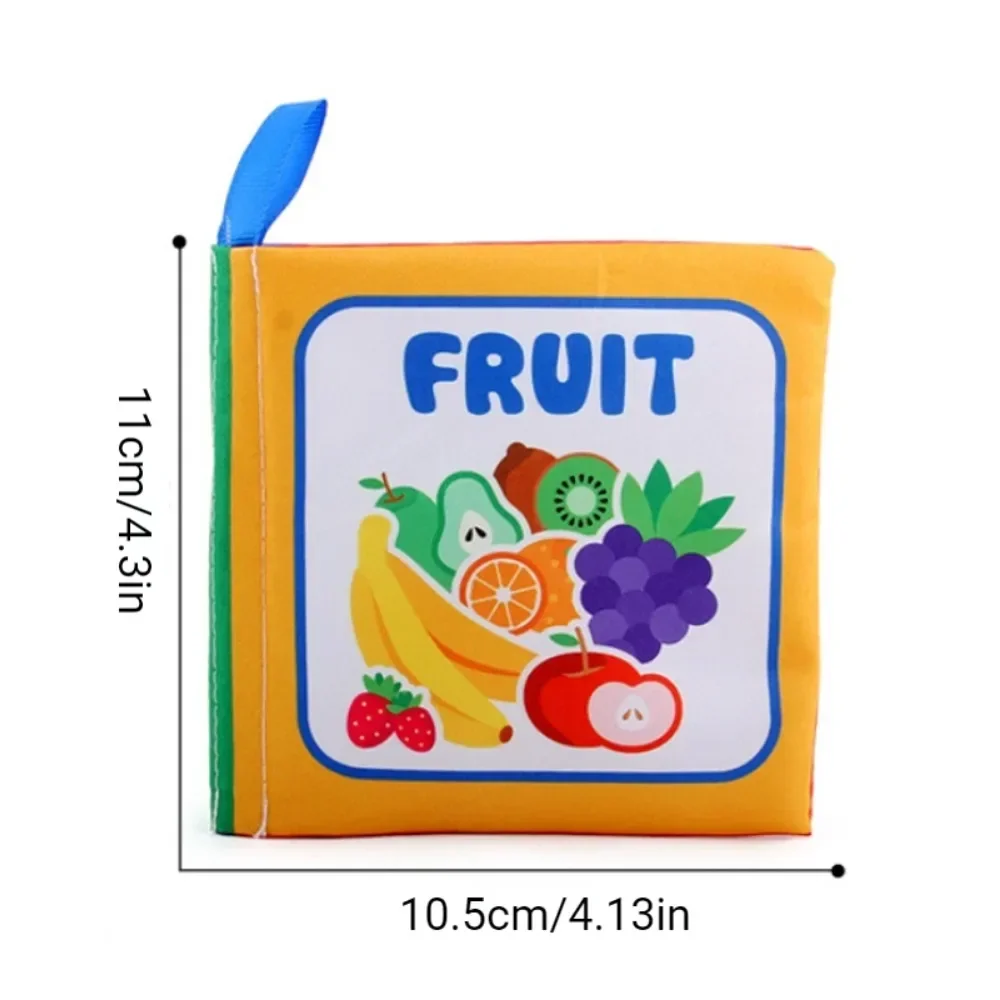 Montessori Baby Cloth Books Soft Rustle Sound Baby Books Infant Early Learning Educational Toys for 0 -12 Months Toddler Gifts 6