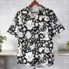 Pokémon T-shirt Hawaiana Nera con Stampa Pokemon tipo Fantasma 1