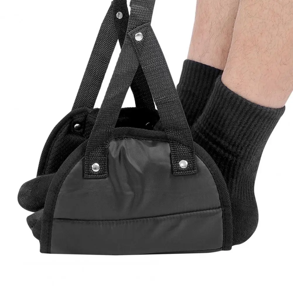 Airplane Footrest With Adjustable Strap, Portable Hammock Leg Rest, Perfect Travel Accessories