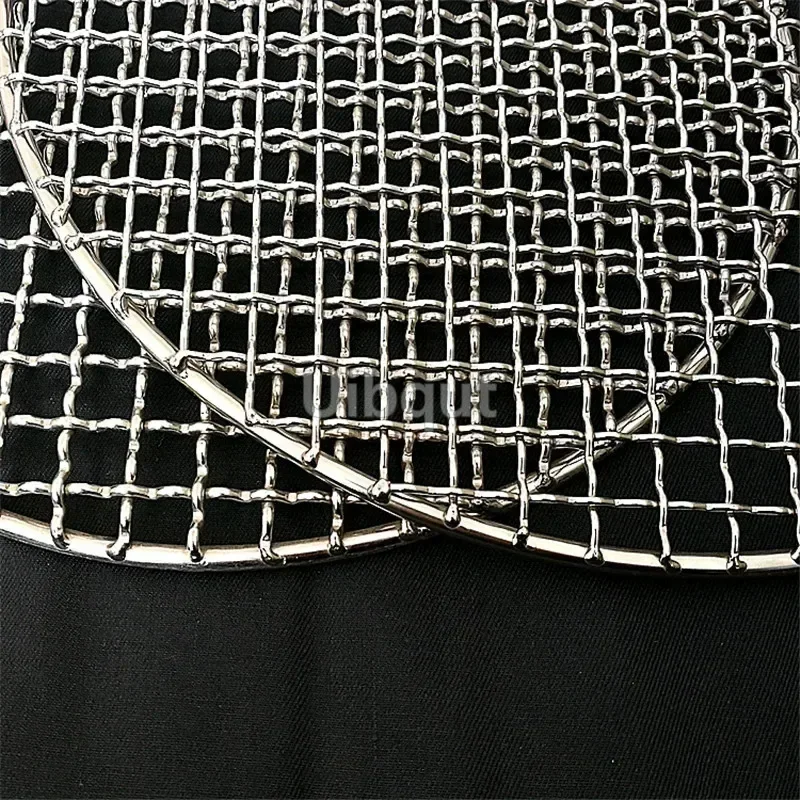 BBQ Grill Mesh Home Roast Nets Bacon Grill Tool Iron Nets non-stick BBQ Mat Grid 304 Stainless Steel smoker accessories
