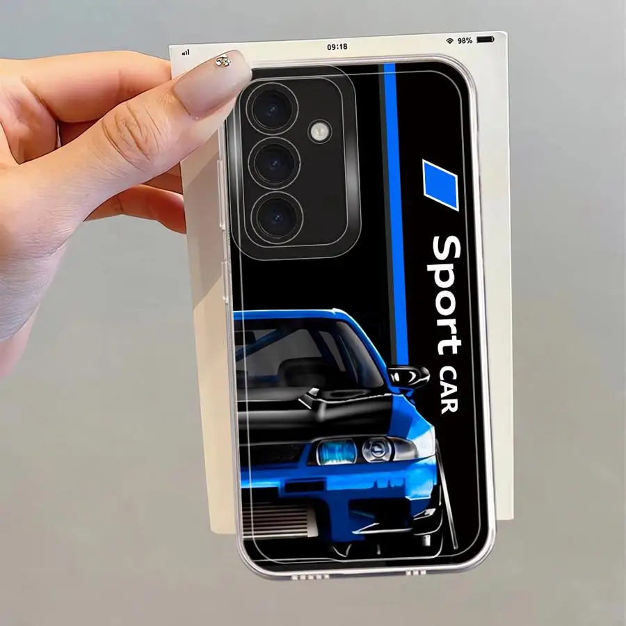 Soft Cover Phone Case with Sport Car Design