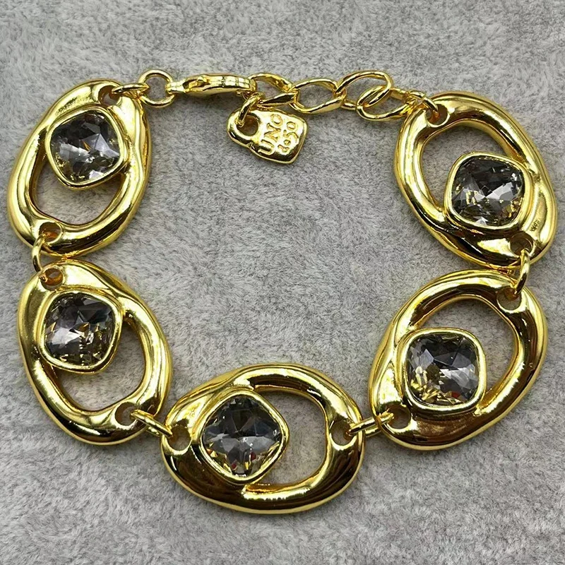 

Европейский и американский Креативный дизайн 2024 uno de 50, новый изысканный женский браслет с драгоценными камнями, Ювелирная Подарочная сумка