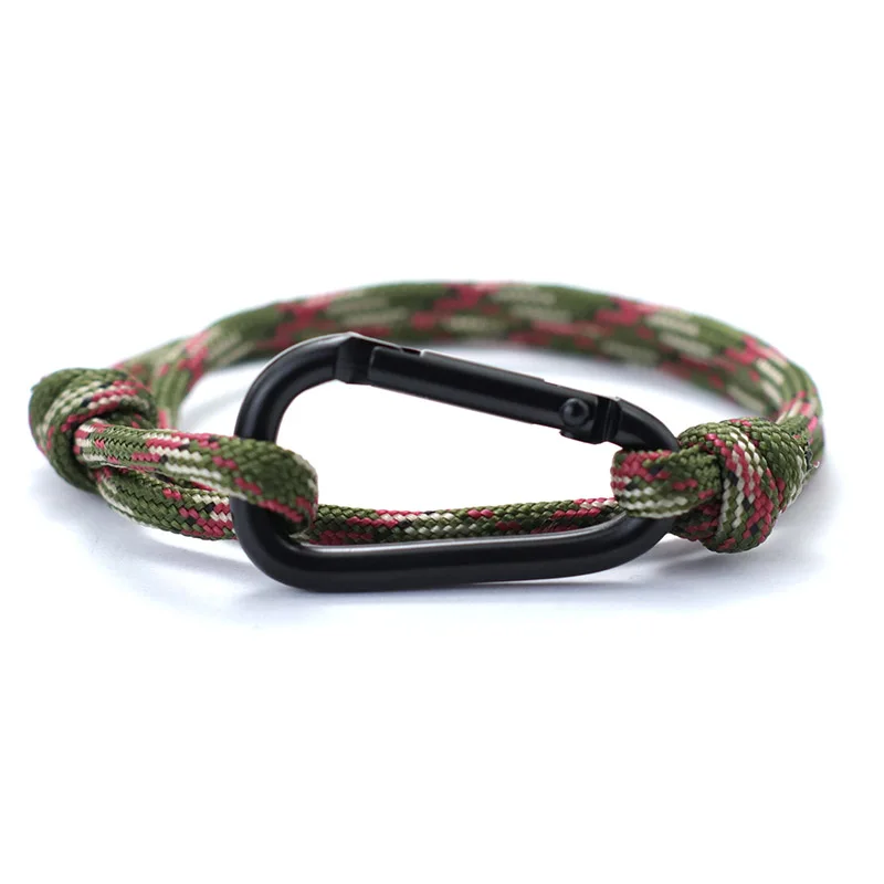 Bracciale Regolabile Con Moschettone In Titanio E Paracord – Fatto A Mano Nel Regno Unito, Resistente E Impermeabile, Unisex, Confezione Regalo