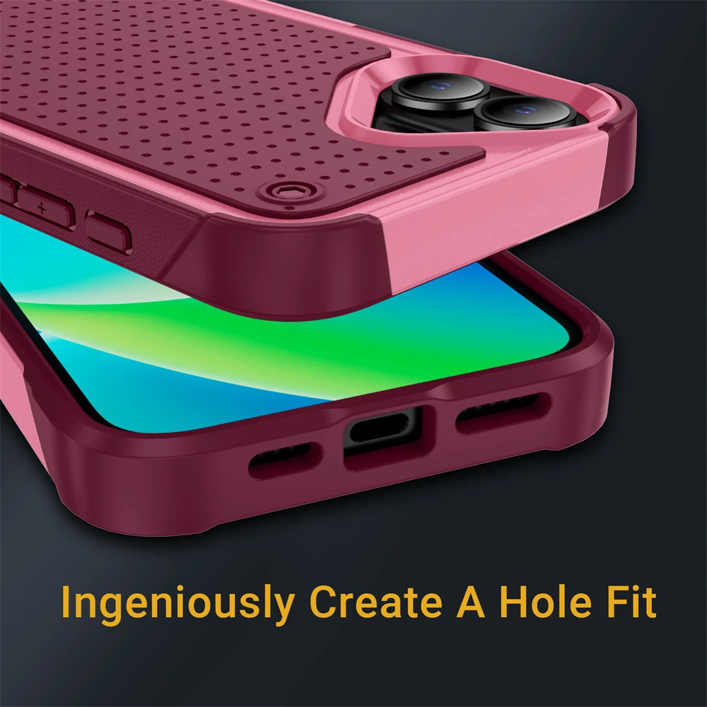 Durable Shockproof Military Armor Phone Case with PC Hard Holder Back Cover