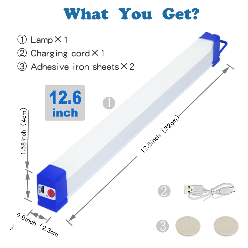 รูปสินค้า LED ไฟฉุกเฉิน พกพา แคมป์ปิ้ง ชาร์จ USB แม่เหล็ก