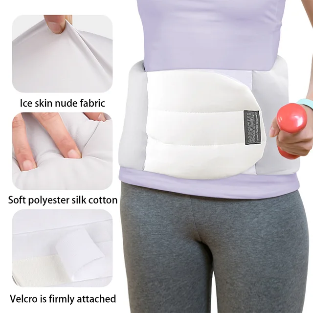 Waist Pillow Back Brace Support Belt Side Reclining Lumbar Support Belt Warming Brace for Back Lower Back Lumbar Pain Relief 3
