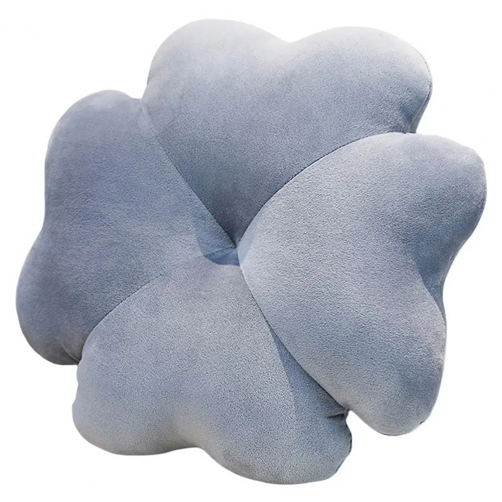 Ornamental Four-Leaf Clover Plush Pillow Wide Use Throw Pillow Ultra Soft Plush Seat Cushion Household Accessory 4