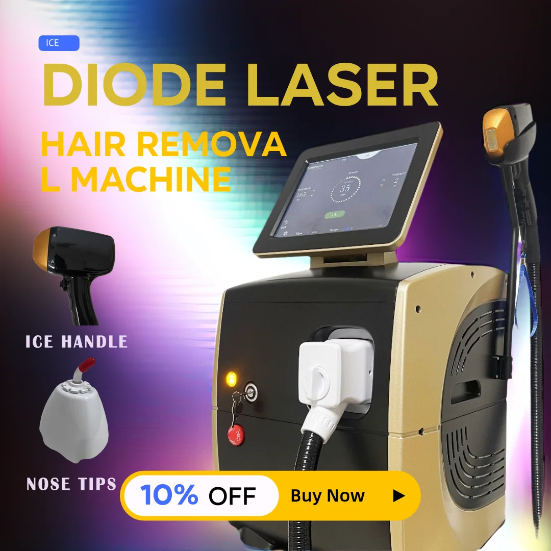 

2024 Salon Beauty Laser Hair Removal Professional 3 Wave Diode Laser 755 808 1064 Portable Laser Hair Removal Machine