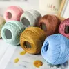 No. 7 Lace Thread Thin Summer Crochet Yarn Bamboo Fiber Linen High Twist Thin Thread Handmade DIY Materials Used for Making Crocheted Summer Thin Hollow Sweater Scarf Shawl Hat Tablecloth Sofa Cover Sandals and Other Clothing Yarn Balls 1 Bag = 300g=6 2