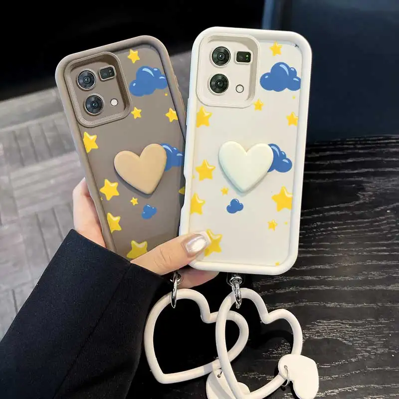 Yellow Star Phone Case Set with Lanyard and Craft Embellishments