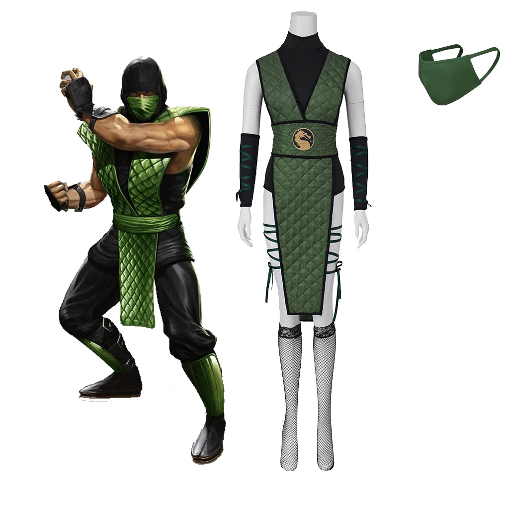 Reptile Mortal Kombat cosplay costumes women y Reptile green uniform reptile-mortal-kombat-cosplay-costumes-women-y-reptile-green-uniform