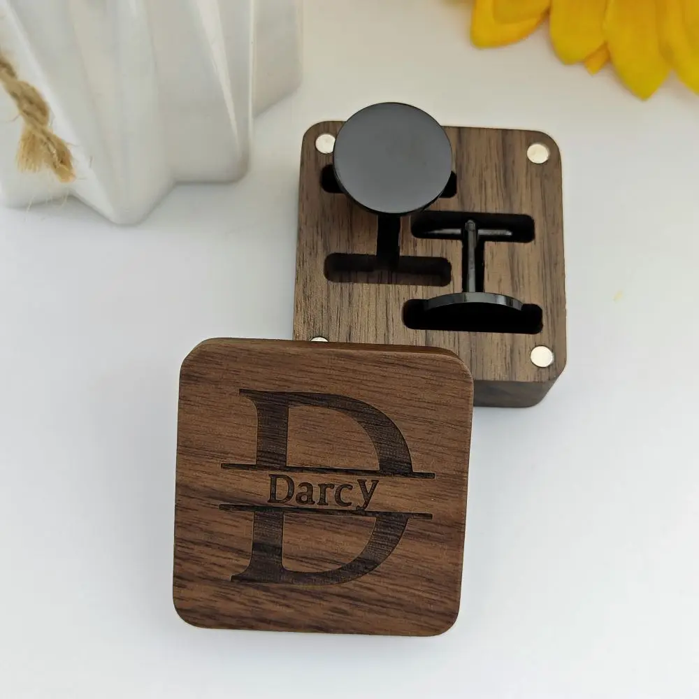 2023 Custom Bestman Wedding Cufflinks Personalize Stainless Steel Engraving Groomsmen Cufflinks For Men Wedding Gifts Jewelry