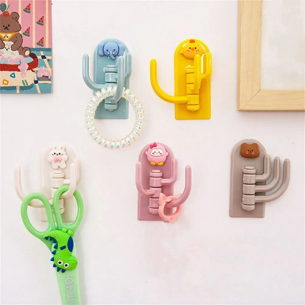 

Punch Free 1Pcs Wall Mounted Hanging No Marking Cartoon Dog Animals Key Hook Hook Wall Hook Storage Rack