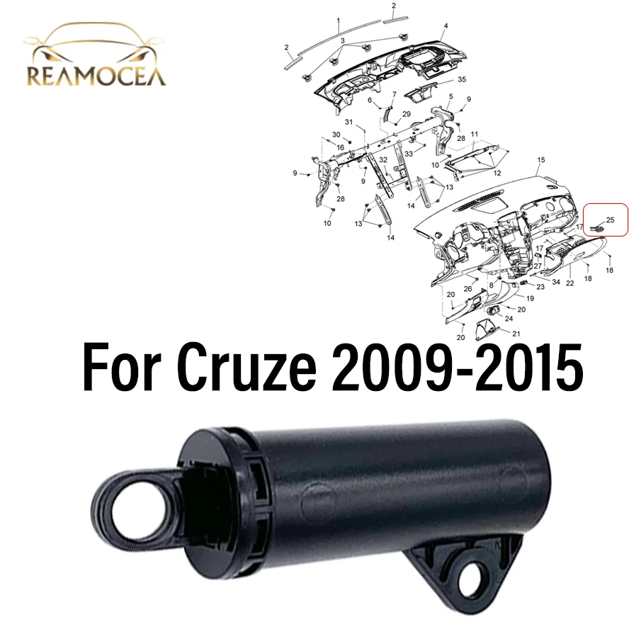Reamocea1Pc Glove Box Damper Tool Box Damping er 95183188 for Chevrolet Aveo 2011-2015/96933511 for Cruze 2009-2015
