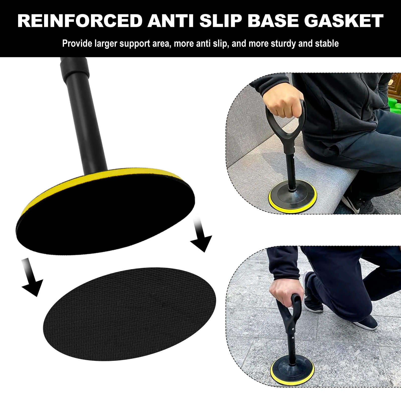 Mobility Tool Adjustable Standing Aid Device to Help Get Up from Floor Lift Assists for Elderly 5 Height Levels with 7Inch Base 3
