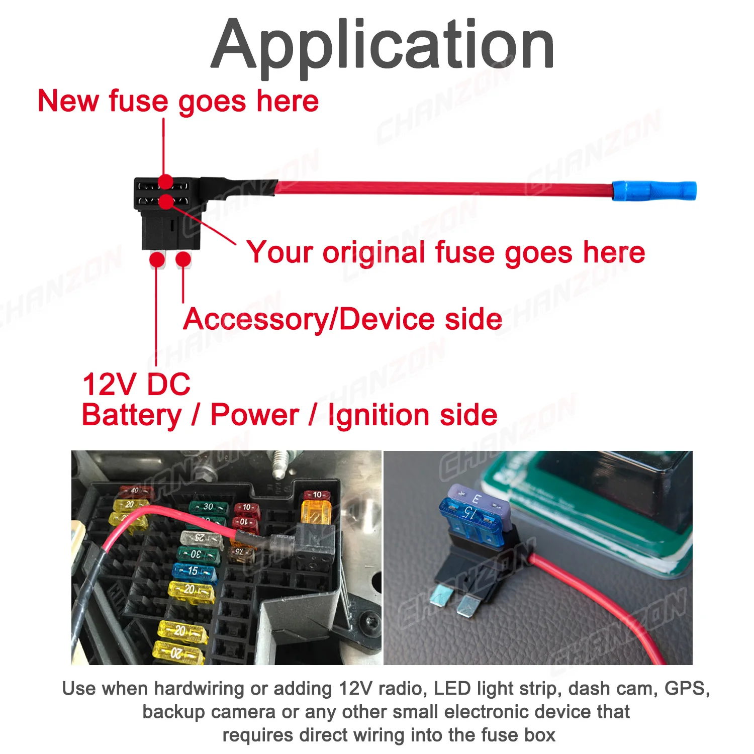 5pcs Car Auto Dual Fuse Block Holder Tap Adapter ATC ATM Small Micro2 Blade Terminal Case Boxes 5V 12V 24V 32V 12 14 16 AWG Wire