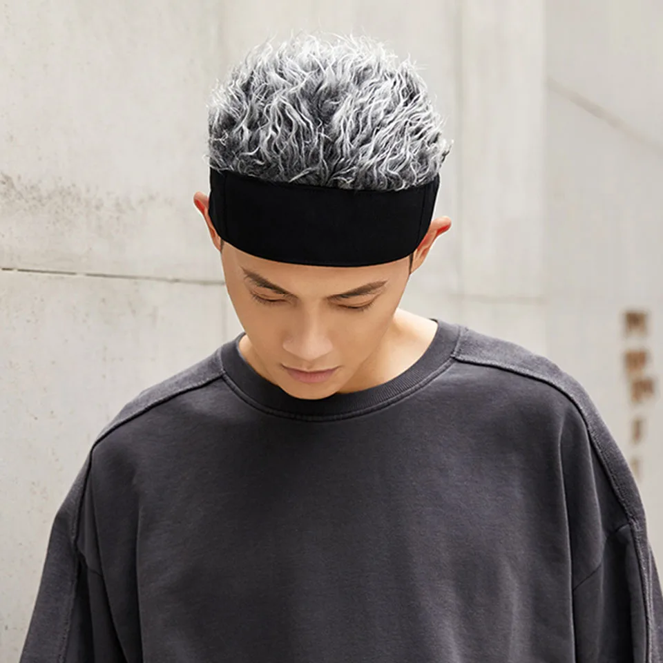 Synthetic Short Hair Beanie Hat for White