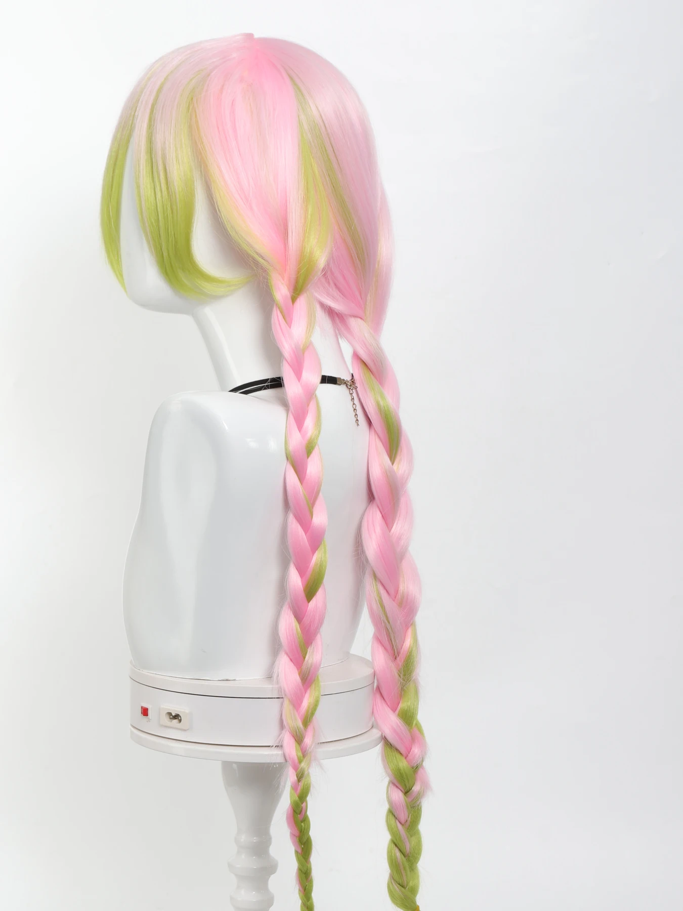 XIYUE synthetic Anime Mitsuri Kanroji Cosplay Wig Long Pink