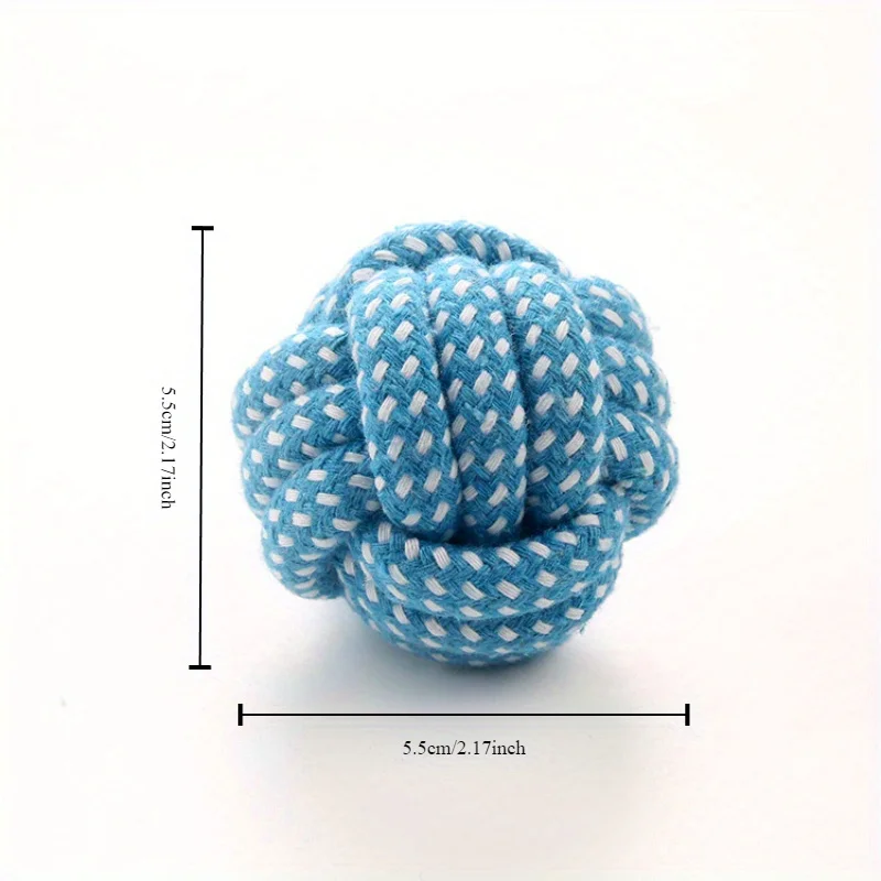 New Candy-colored Pet Rope Ball Dog Toy Teddy Bite Durable Cat Toy 6