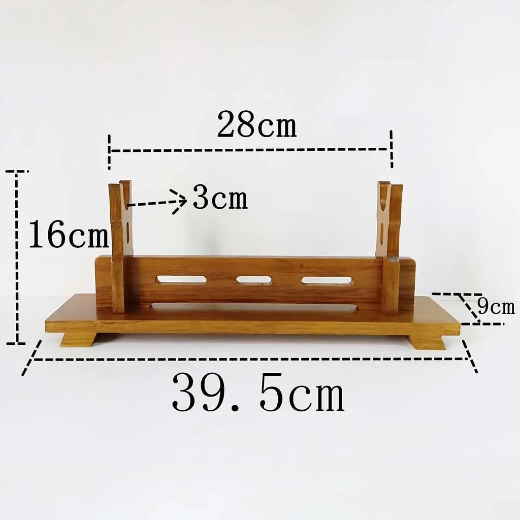 Samurai Sword Display Wood Katana Stand Holder 1 Layer