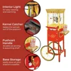 Commercial Popcorn Making Machine With Cart Wheels & 8 Ounce Kettle For Hotel Home Movie Theater For Sale Snacks Popcorn Maker 6
