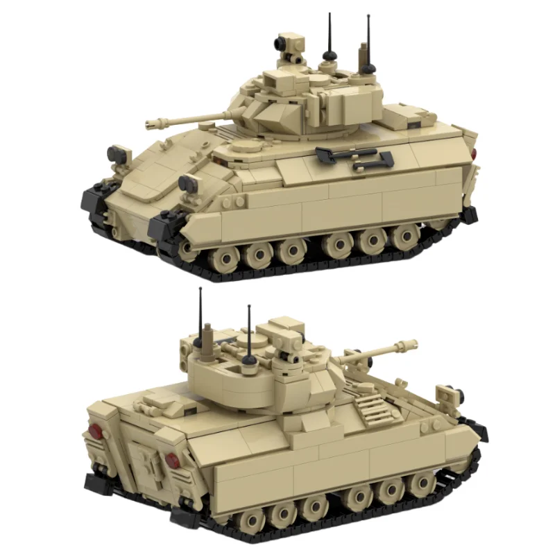 Nuovo Moc Usa M3A3 Study V Light Tank Building Blocks Action Figure Toys