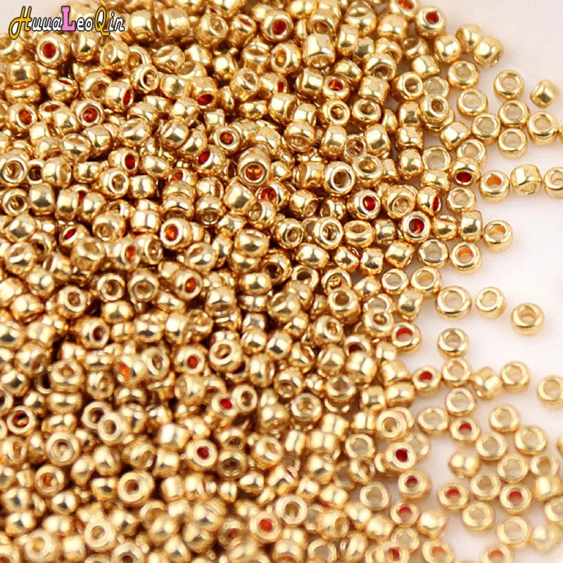 

5g 1.5mm 2mm 3mm 4mm Vintage Metallic Glass Beads 15/0 12/0 8/0 6/0 Seed Beads for Needlework Jewelry Making DIY Handmade Sewing