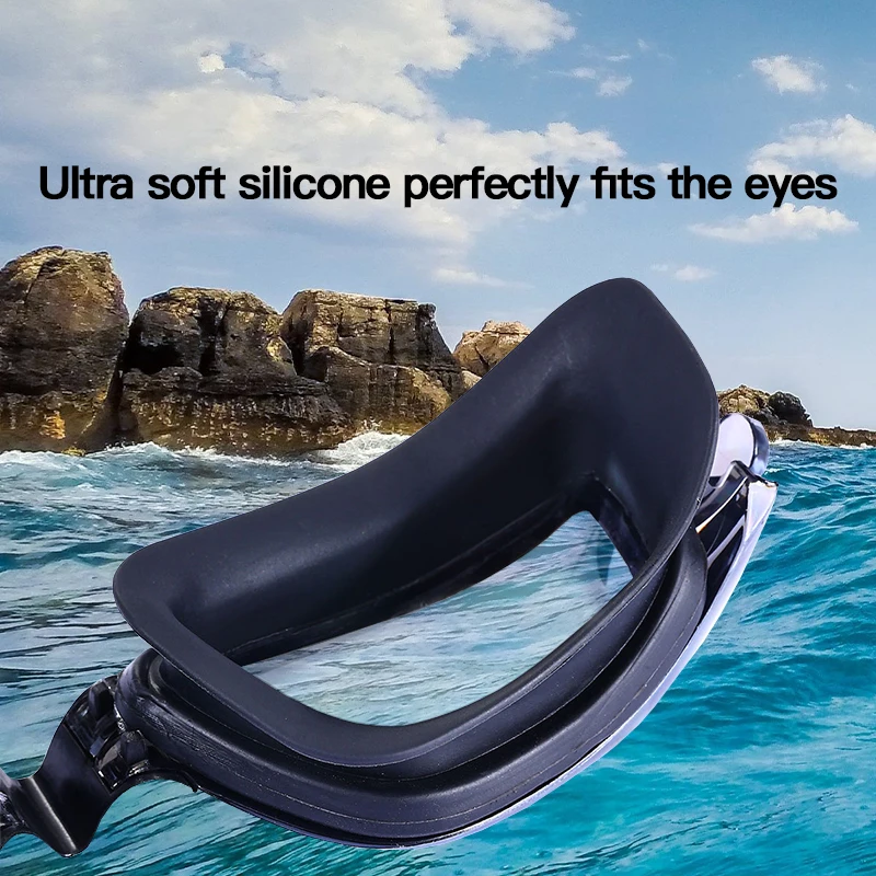 Swimming Goggles Adult Myopia Swimming Goggles One-piece Earplugs Electroplating Anti-fog High-definition Swimming Goggles 3