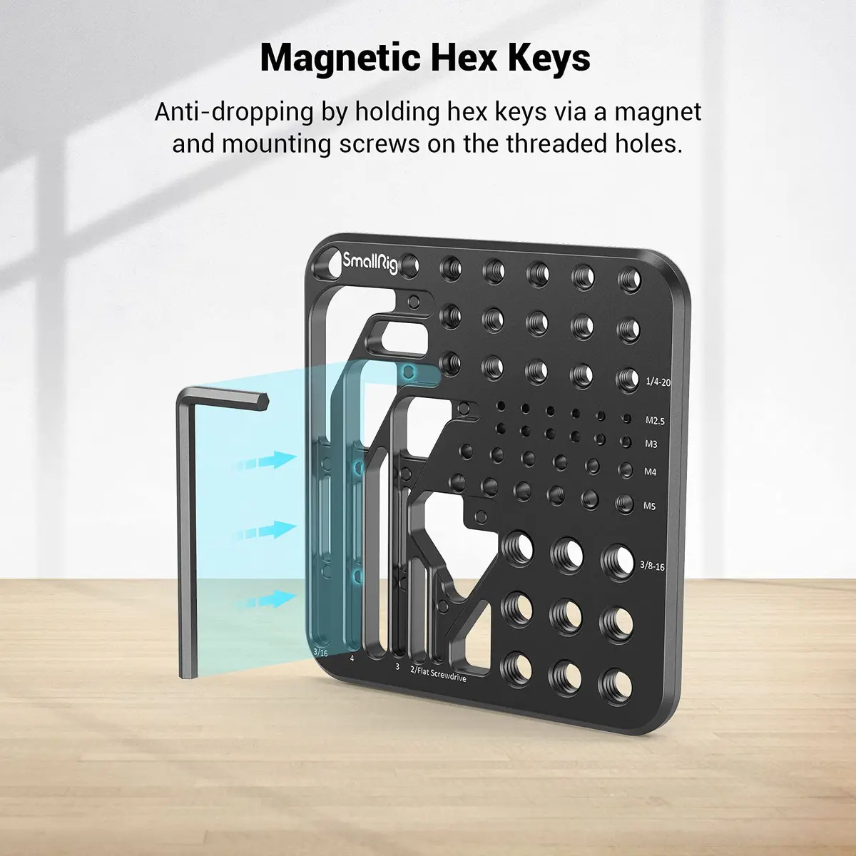 SmallRig Screw And Hex Key Storage Plate for Commonly Used Screws and Hex Keys Of Camera Rigs Camera Mounting Accessories -3184 — view 4