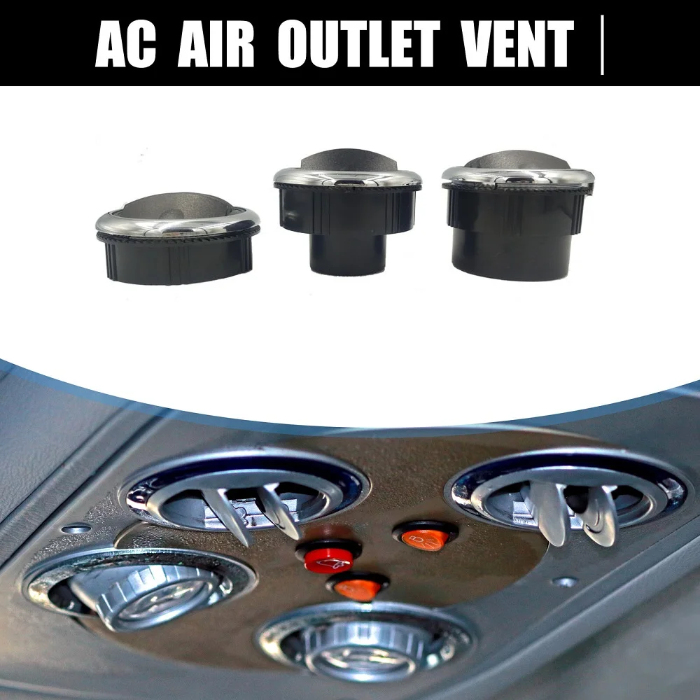 

Universal 75mm Car Vent Auto Car Dash Dashboard A/C Heater Air Vent 360 Degree Outlet Conditioner Grille Deflector Replacement