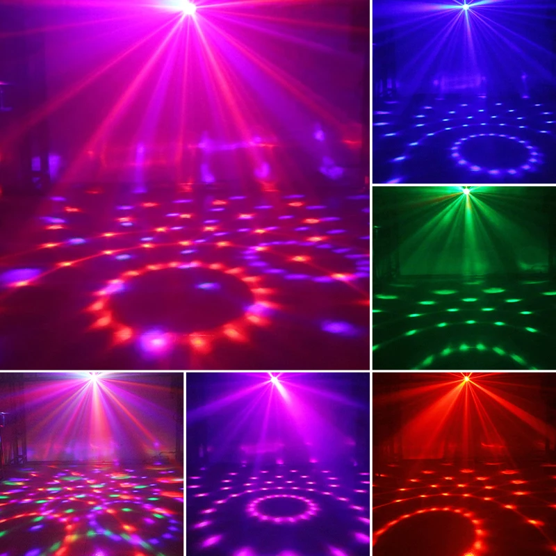 YSH USB Little Magic Ball Mini Projector RGB Disco Ball Family Party Lights New Year Glow In The Dark Party Supplies LED Light