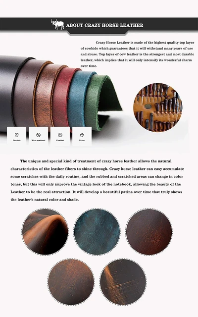 Carnet Rechargeable Vintage En Cuir PU - Format A5 - Idéal Journal De Voyage Ou Notes Créatives