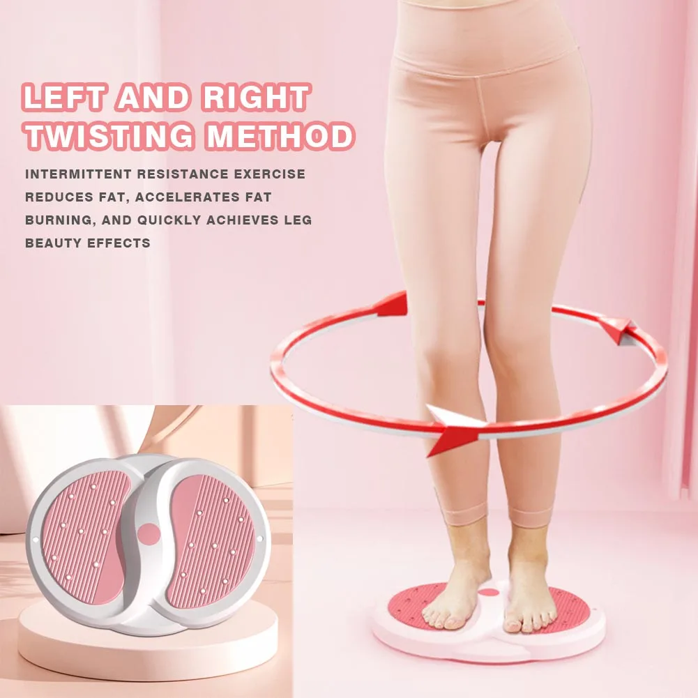 Waist Twisting Disc Unisex Waist Trainer Foot Massage Plate Durable Exerciser Twisting Board Portable Home Gym Equipment