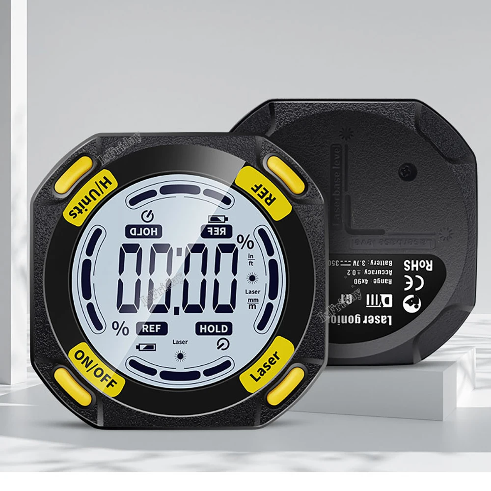 High Precision Digital Inclinometer Electronic Protractor Magnetic Angle Meter Slope Measuring Instrument With Laser Level Meter 2