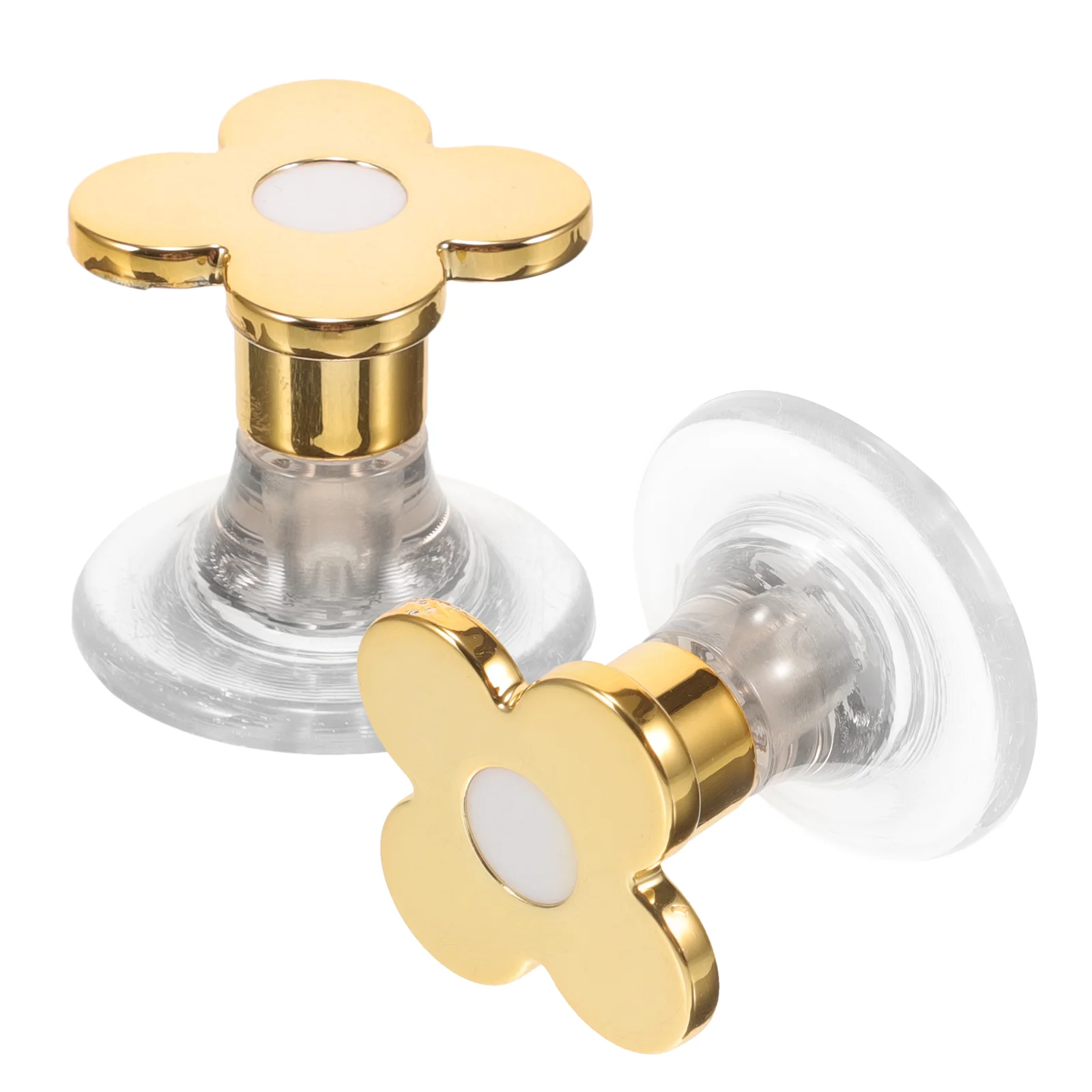 

2 Pcs Toilet Tank Button Handle Flushing Household Double Sided Tape Tops Handles for Bathroom Home