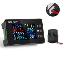 

AC Voltmeter Ammeter Digital Voltage Current Power Energy Meter Frequency Power Factor Power Energy Watt Gauge Monitor