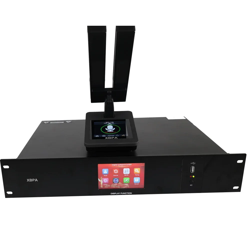 XBPA High Quality 3-Inch Touch Screen Conference System Conference Room Meeting Microphone Administrative Unit Speakerphones
