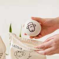 7CM Wool Drying Ball Anti-Entanglement Laundry Balls Reusable Home Washing Dryer Wool Balls Fabric Softener Clothes Drying Ball 2