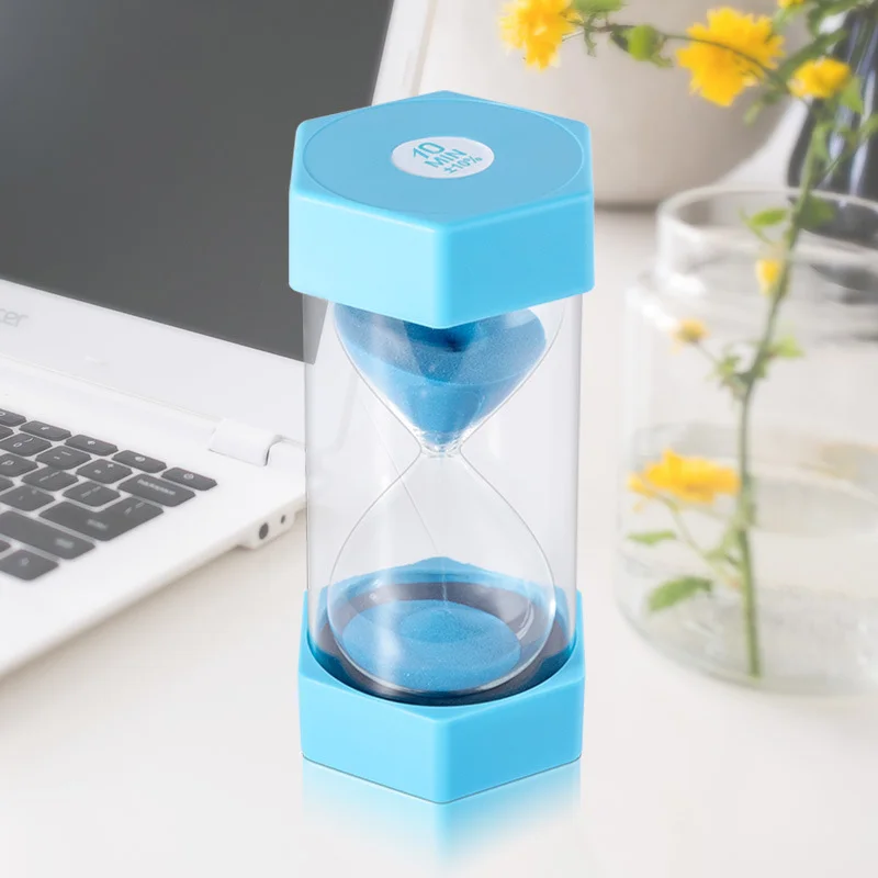 Hexagonal Hourglass Sand Clock for Kids Drop Resistance Kitchen Timer Home Decor Game Toys Gift 10 Minutes 15 Minutes 30 Minutes 5