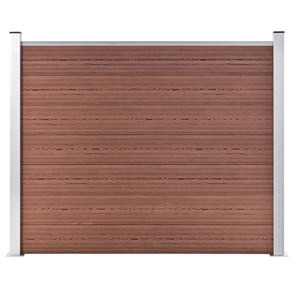 Pannello Di Recinzione In Wpc Wpc X 146 Cm Pannello Di Recinzione Da Giardino Marrone Recinzione Decorativa Antiruggine Per Animali Per Cortile Estern