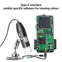 USB Digital Microscope,real 50X-1000X,8 LED Magnification Endoscope Camera with Carrying Case & Metal Stand,soldering microscope 4